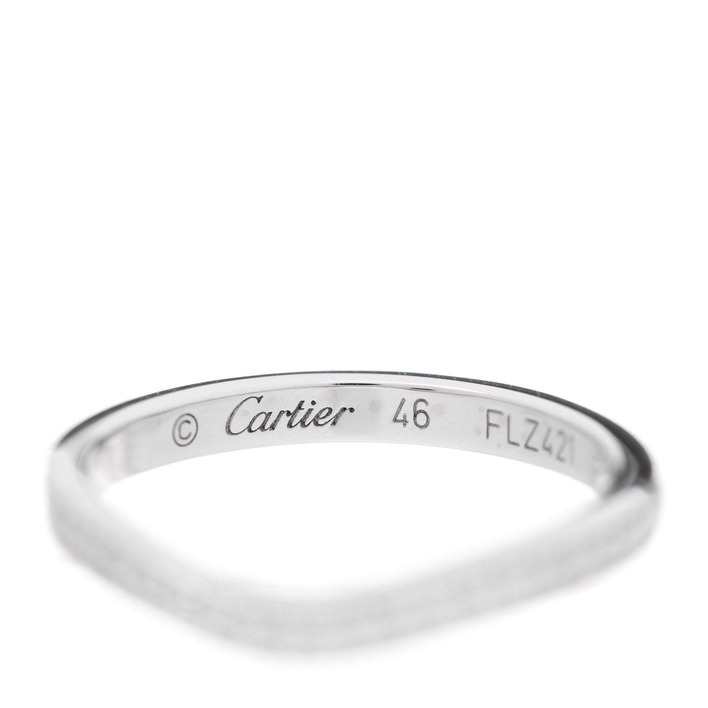Platinum Diamond Ballerine Wedding Band Ring 46 3.75