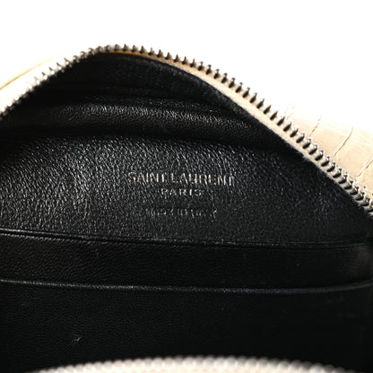 Saint Laurent Snakeskin Monogram Blogger Bag Light Cream 6 of 12