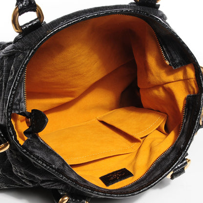 Louis Vuitton Denim Neo Cabby MM Black 5 of 8