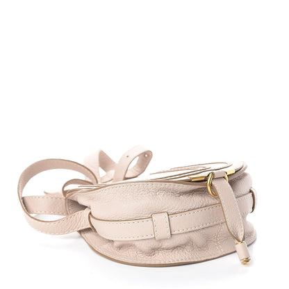 Chloe Calfskin Mini Marcie Round Crossbody Bag Abstract White 4 of 10