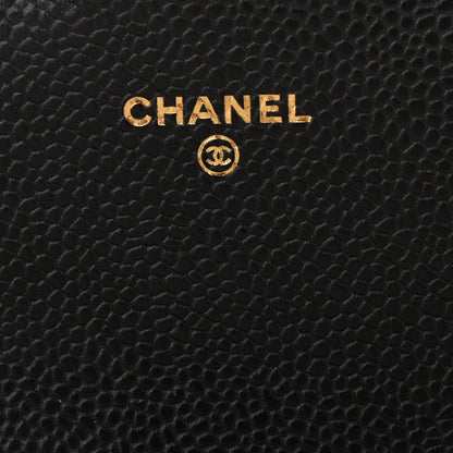 Chanel Caviar Quilted Large Gusset Flap Wallet Black 6 of 8
