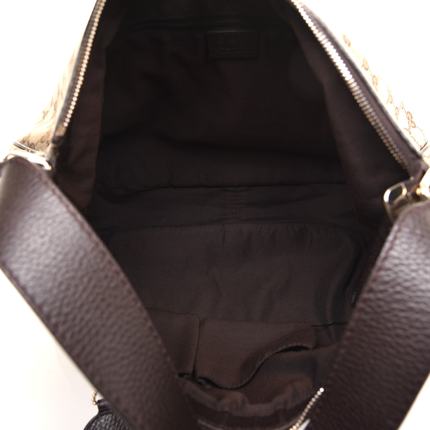 Gucci Monogram Medium Sukey Hobo Dark Brown 5 of 12
