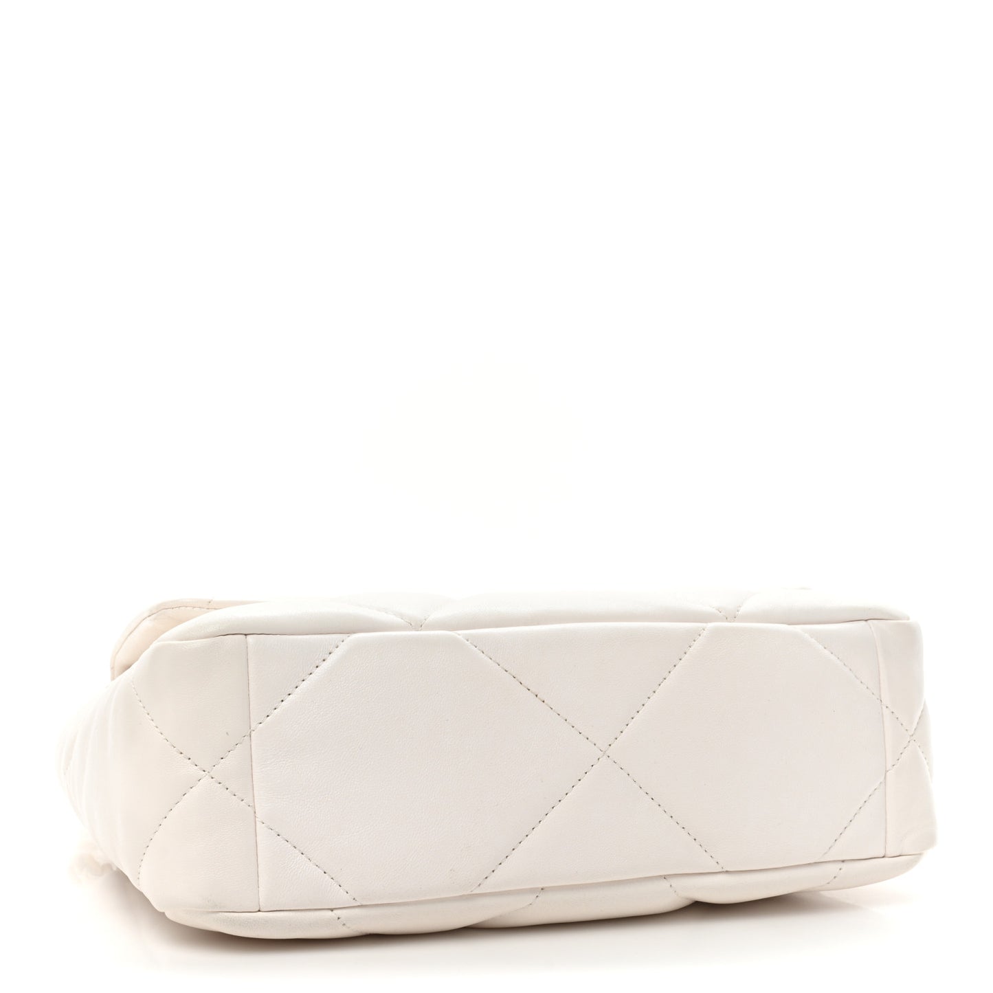 Lambskin Quilted Medium Chanel 19 Flap White