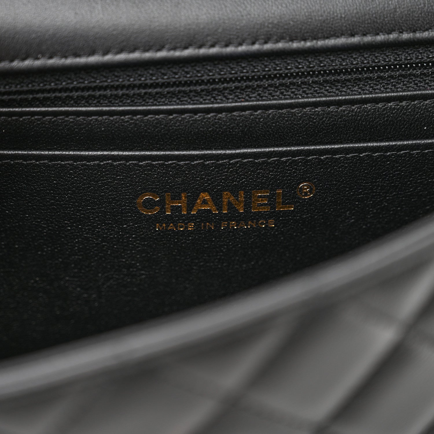 Chanel Lambskin Quilted Mini Rectangular Flap Black 6 of 11