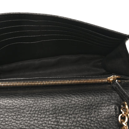 Gucci Dollar Calfskin Interlocking G Chain Wallet Black 5 of 9