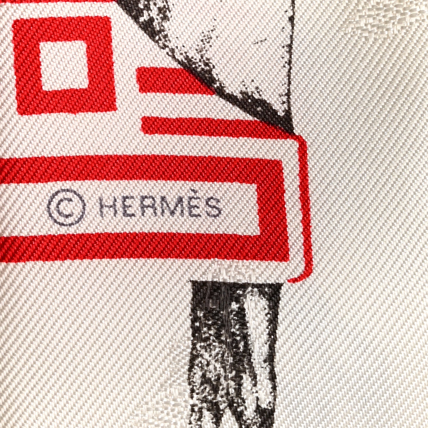 Hermes Silk Garde Robe Pop Charms Twilly White Multicolor 3 of 4
