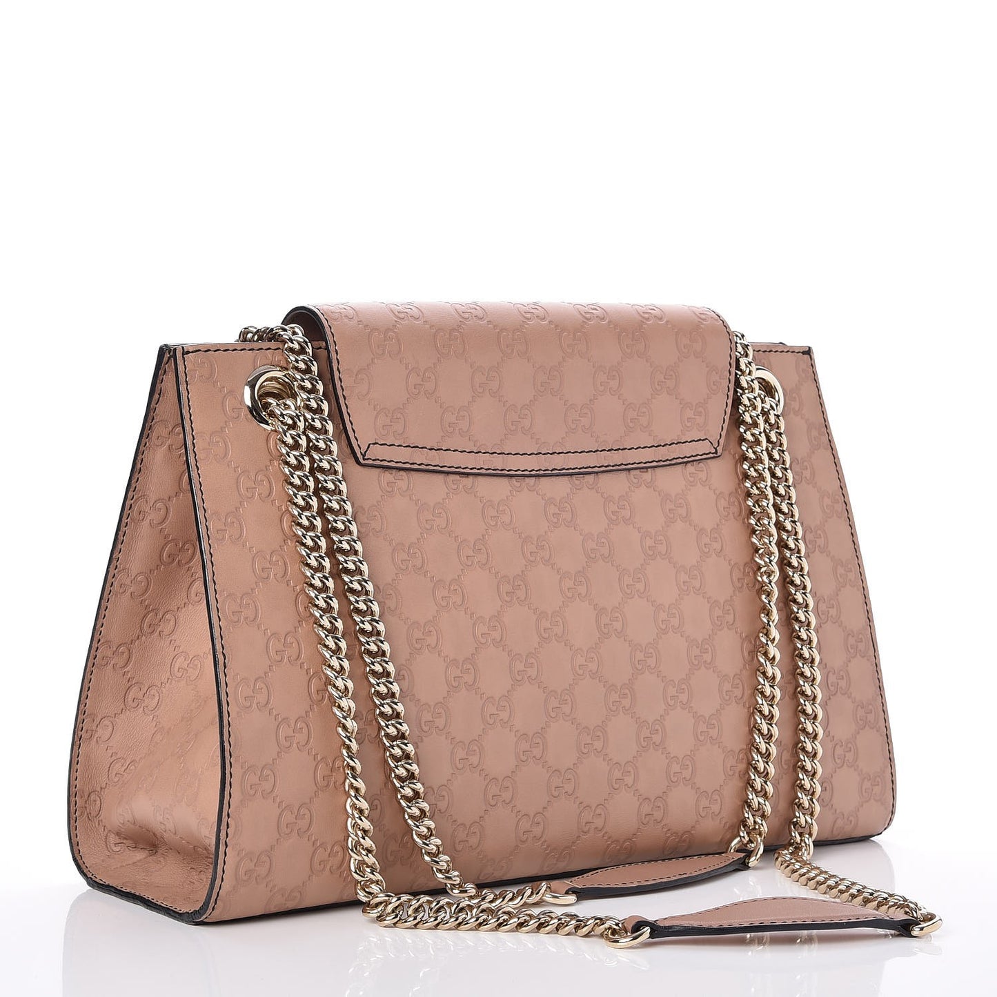 Guccissima Large Emily Chain Shoulder Bag Camelia