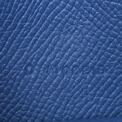 Hermes Epsom Mini Bearn Wallet Bleu Brighton 7 of 11