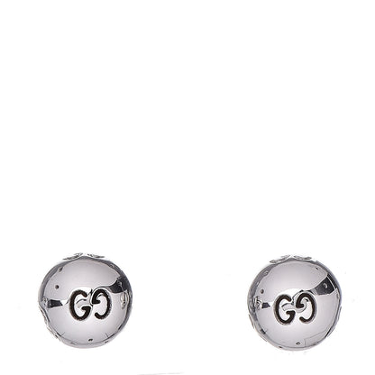 Gucci 18K White Gold Icon Ball Stud Earrings 1 of 6