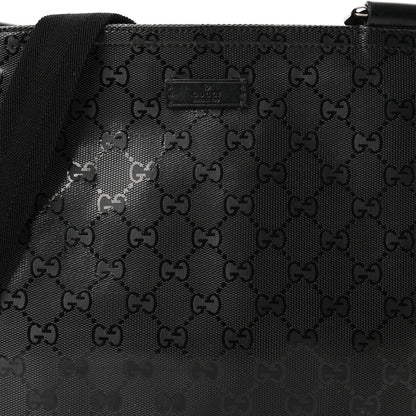 Gucci Imprime Monogram Small Flat Messenger Bag Black 7 of 9