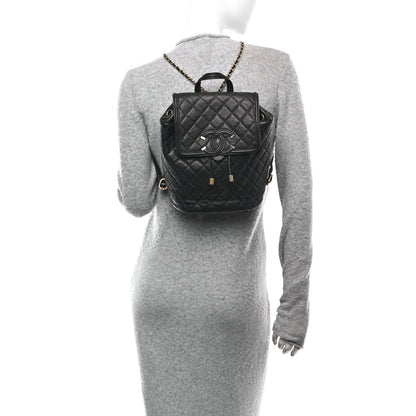 Chanel Caviar Quilted Small Filigree Backpack Black 2 of 10