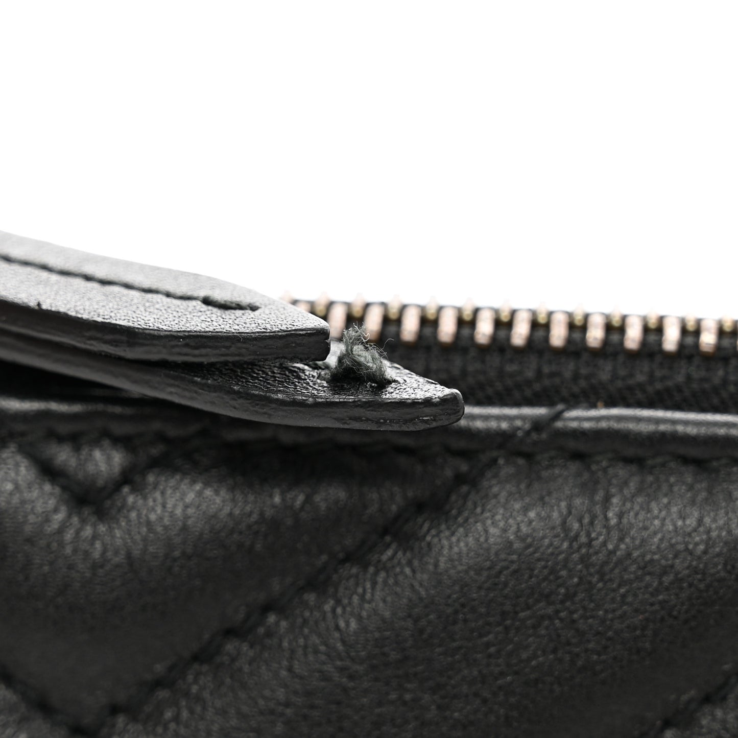 Calfskin Matelasse Mini GG Marmont Chain Bag Black