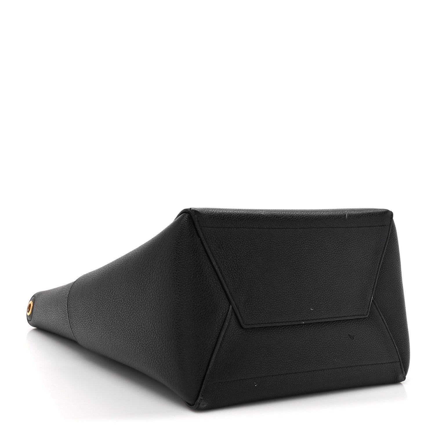 Celine Soft Grained Calfskin Sangle Bucket Bag Black 4 of 14