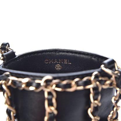 Chanel Lambskin Tech Me Out Clutch With Chain Black 6 of 12
