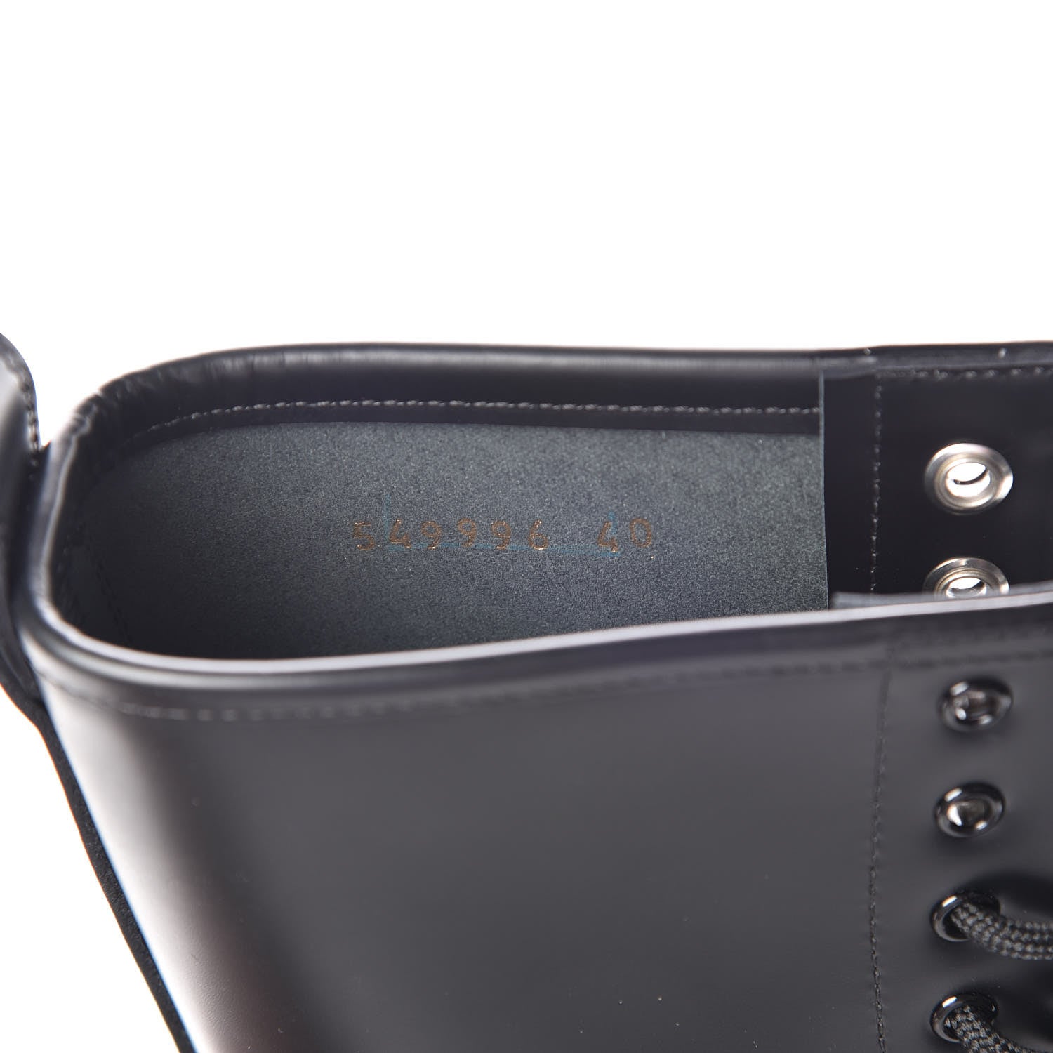 Balenciaga Calfskin Woven Detail Mens Combat Boots 40 Black 9 of 11