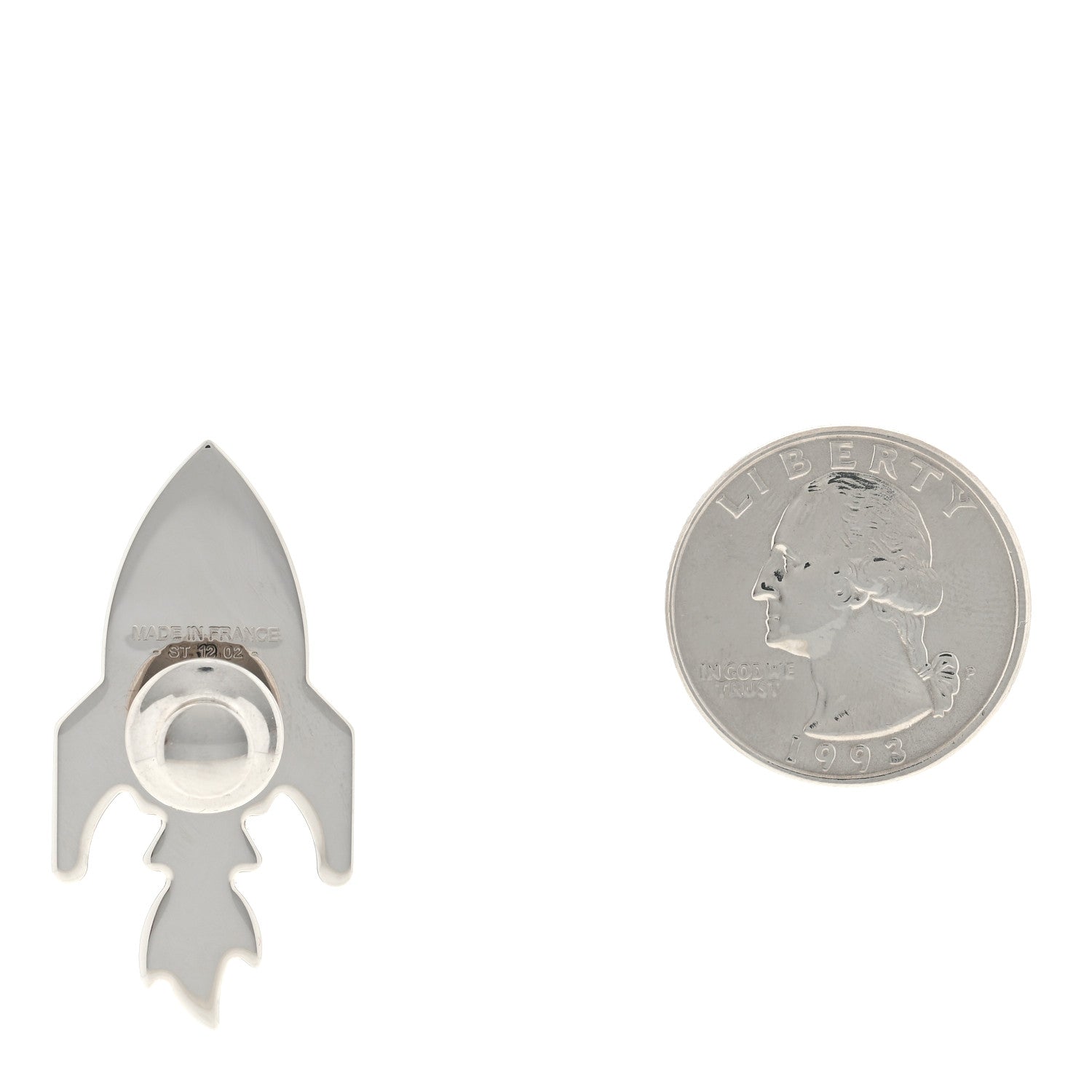 Hermes Palladium Space H Badge Rocabar H 2 of 3