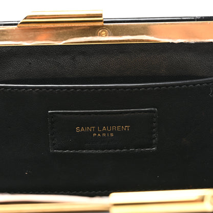 Saint Laurent Patent Midnight Clutch Black 6 of 7