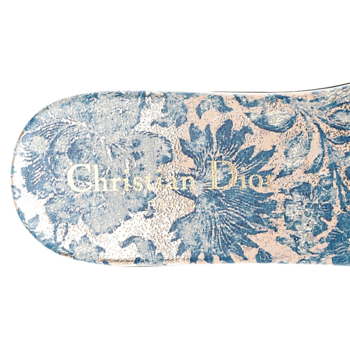Canvas Brocart Embroidered Dway Mules Slide Sandals 36 Canard