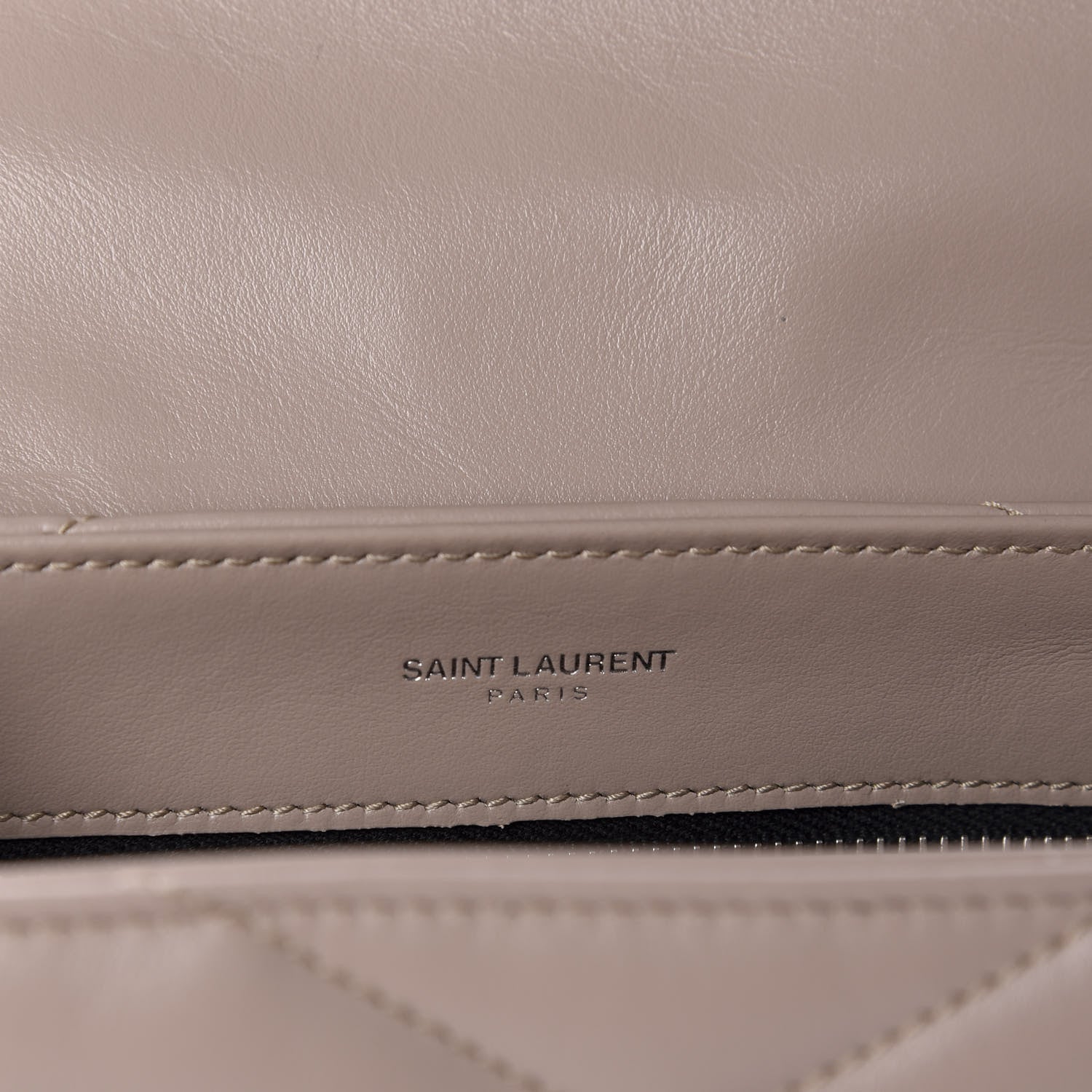Saint Laurent Calfskin Y Quilted Monogram Toy Loulou Crossbody Bag Light Natural 8 of 12