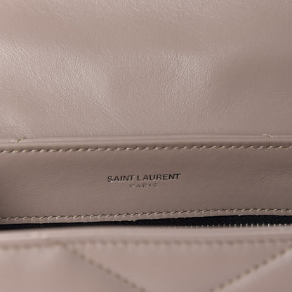 Saint Laurent Calfskin Y Quilted Monogram Toy Loulou Crossbody Bag Light Natural 8 of 12