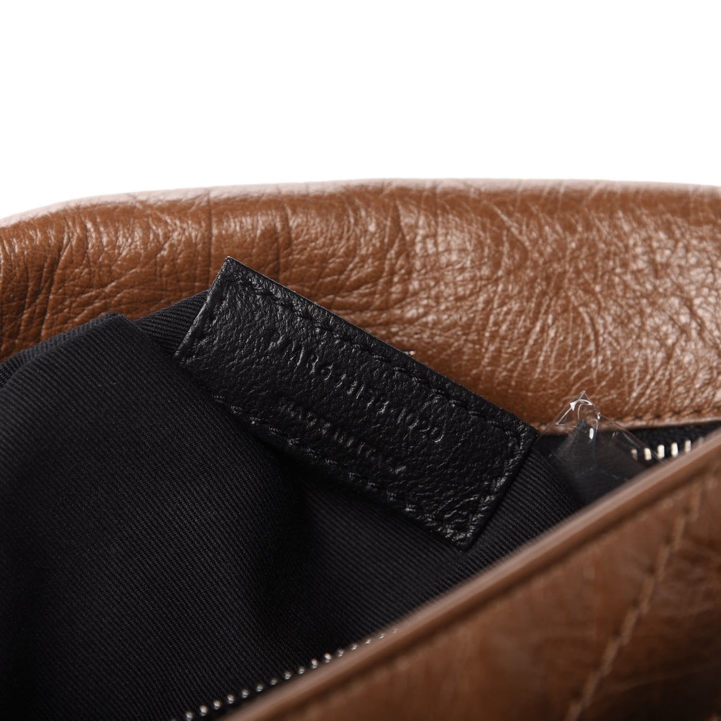 Crinkled Calfskin Matelasse Monogram Medium Niki Chain Satchel Caramel