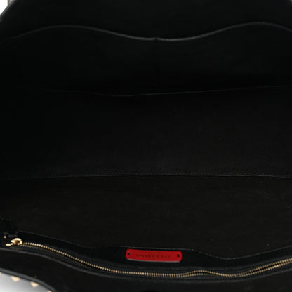 Valentino Garavani Grained Calfskin Rockstud Shoulder Tote Black 5 of 10