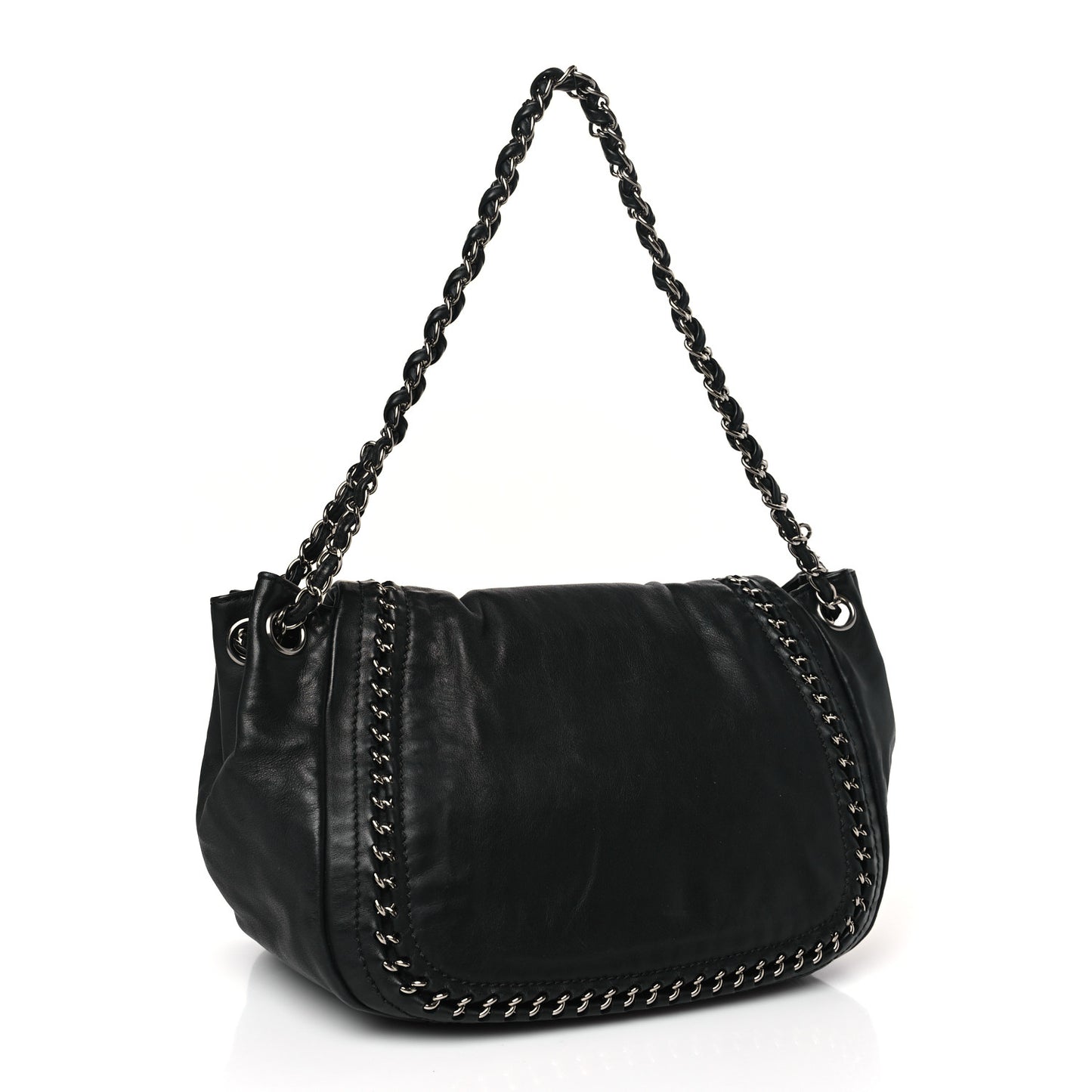 Lambskin Luxe Ligne Flap Black