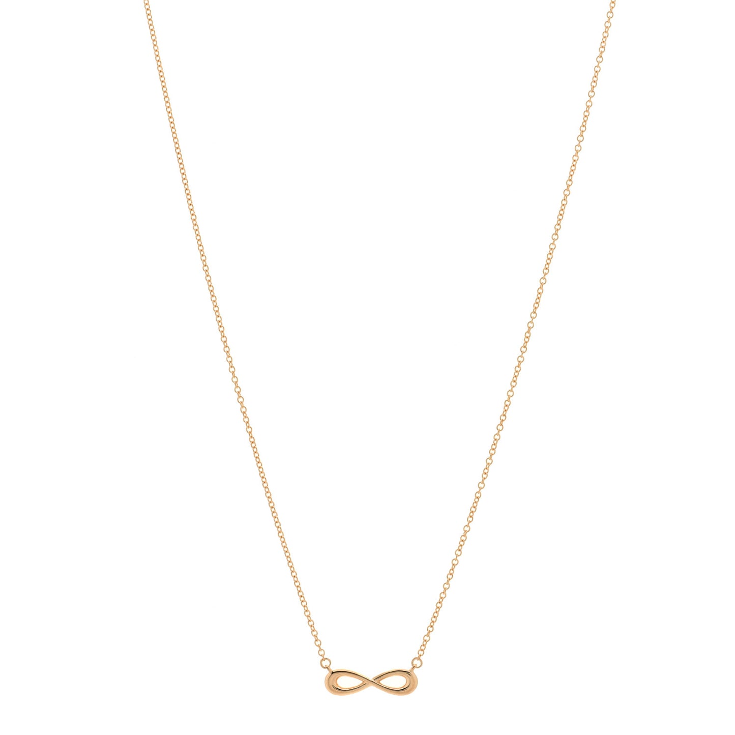 18K Rose Gold Infinity Pendant Necklace