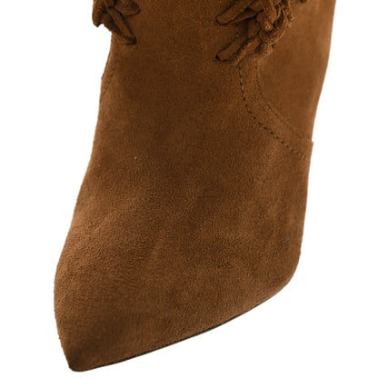 Saint Laurent Suede Twine Soho Niki 105 Thigh High Boots 37 Light Land 8 of 11