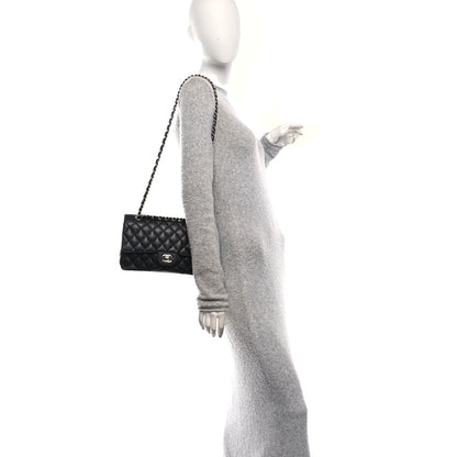 Chanel Caviar Quilted Medium Double Flap Black 2 of 10