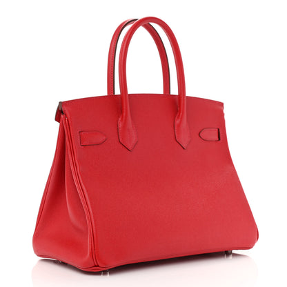 Hermes Epsom Birkin 30 Rouge Casaque 3 of 12
