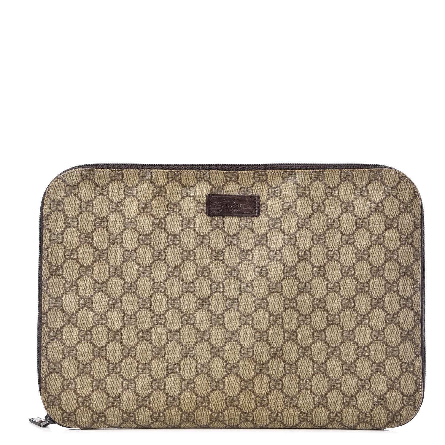 Gucci GG Plus Monogram Portfolio Brown 1 of 14