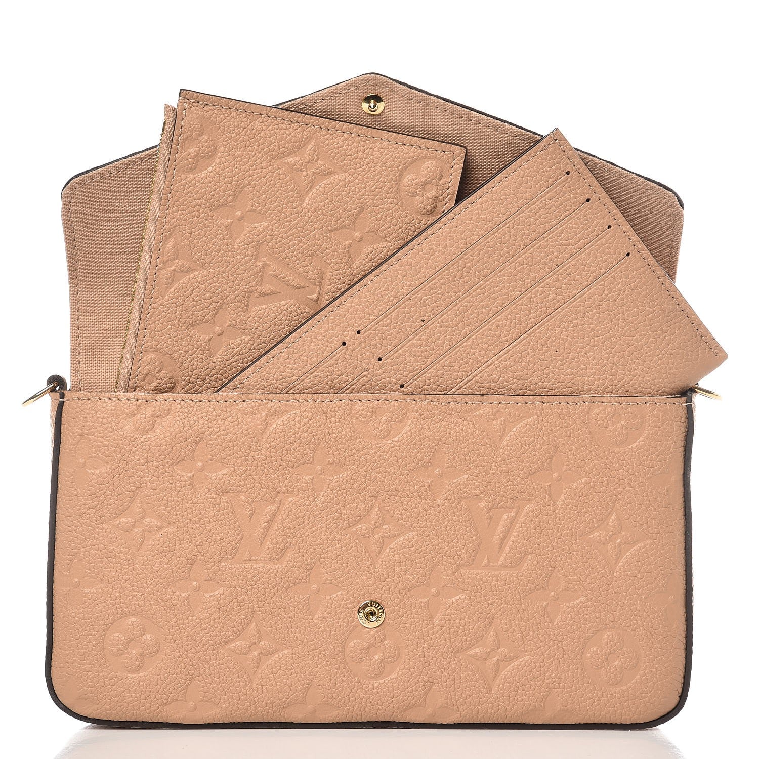 Louis Vuitton Empreinte Pochette Felicie Chain Wallet Papyrus 9 of 10