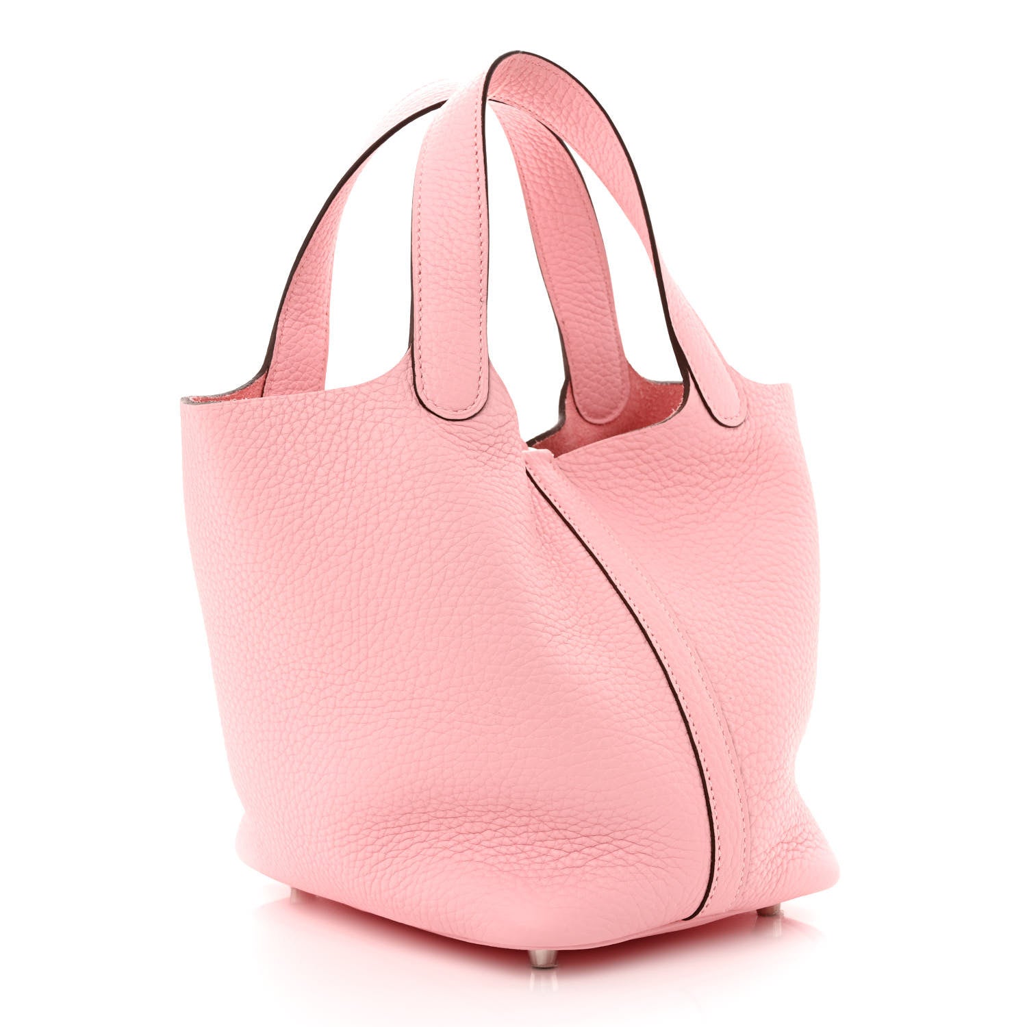 Hermes Taurillon Clemence Picotin Lock 18 PM Rose Sakura 3 of 10
