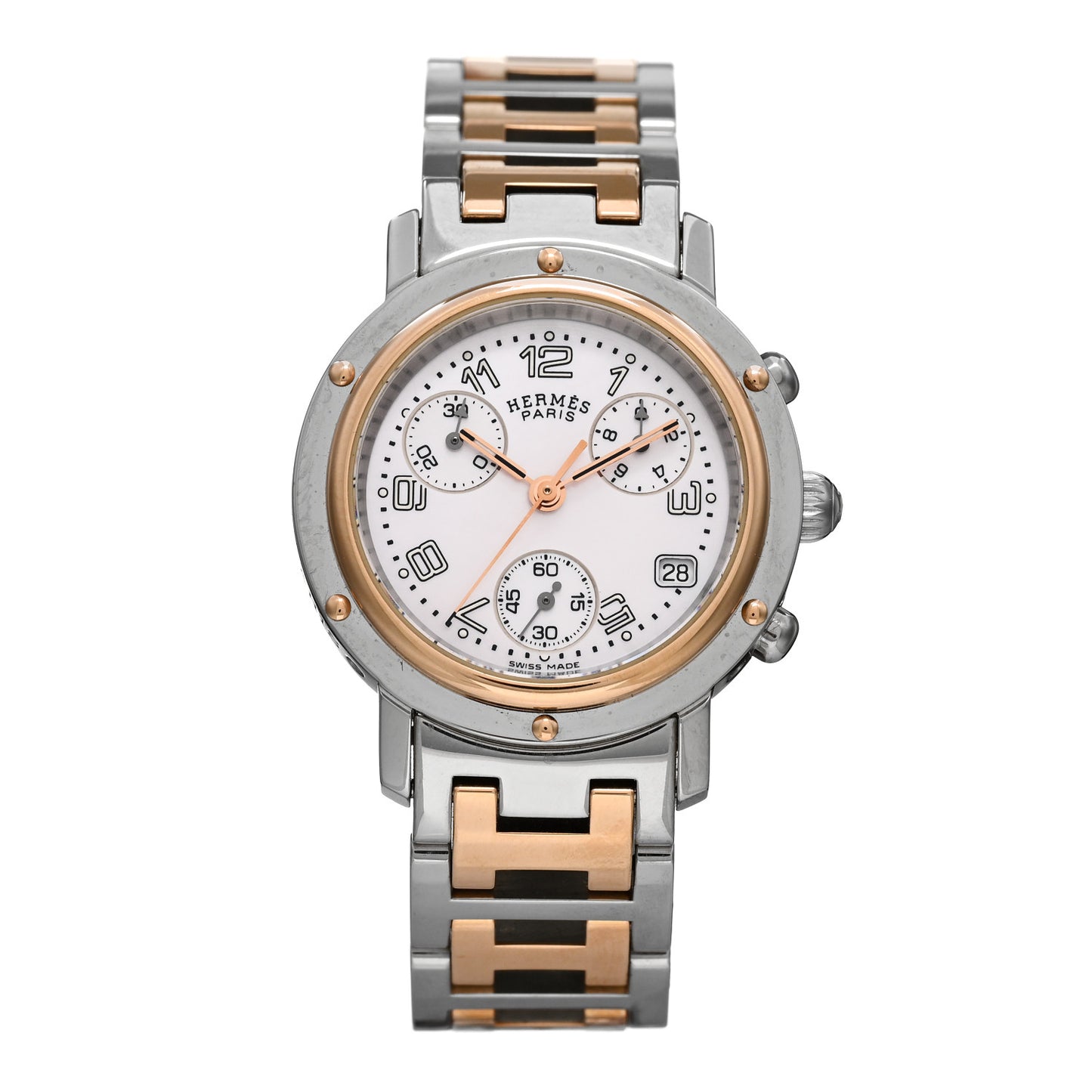 Stainless Steel 31mm Clipper Chronograph Quartz Watch