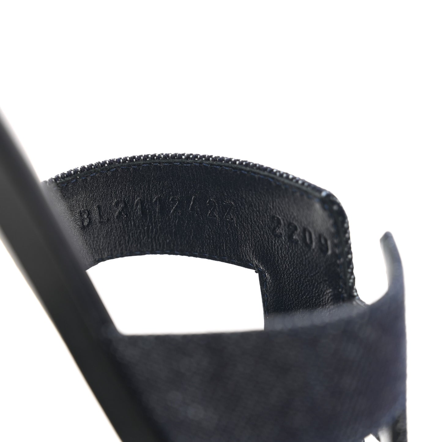 Denim Canvas Oran Sandals 37 Bleu Brut