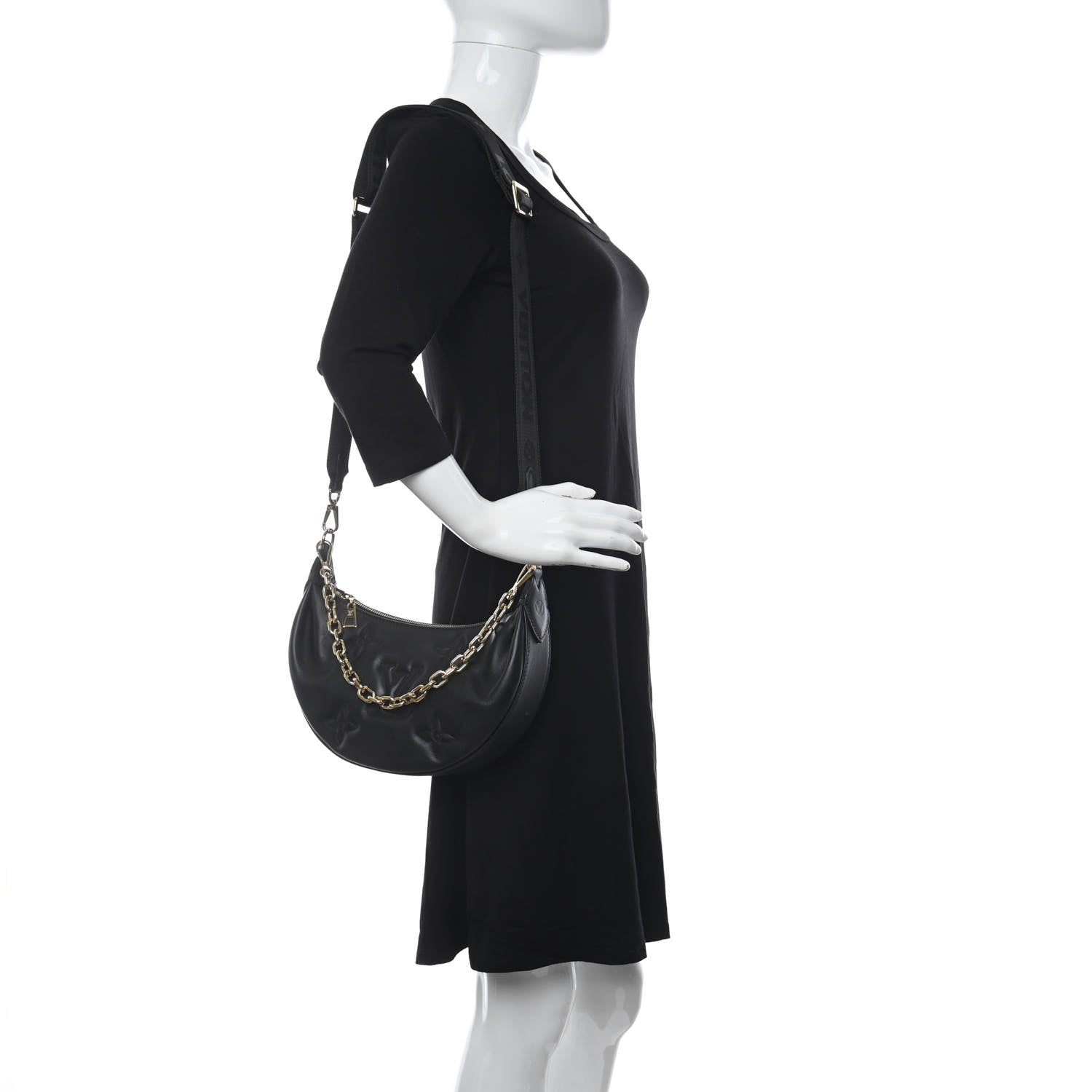 Louis Vuitton Calfskin Bubblegram Over The Moon Black 3 of 12