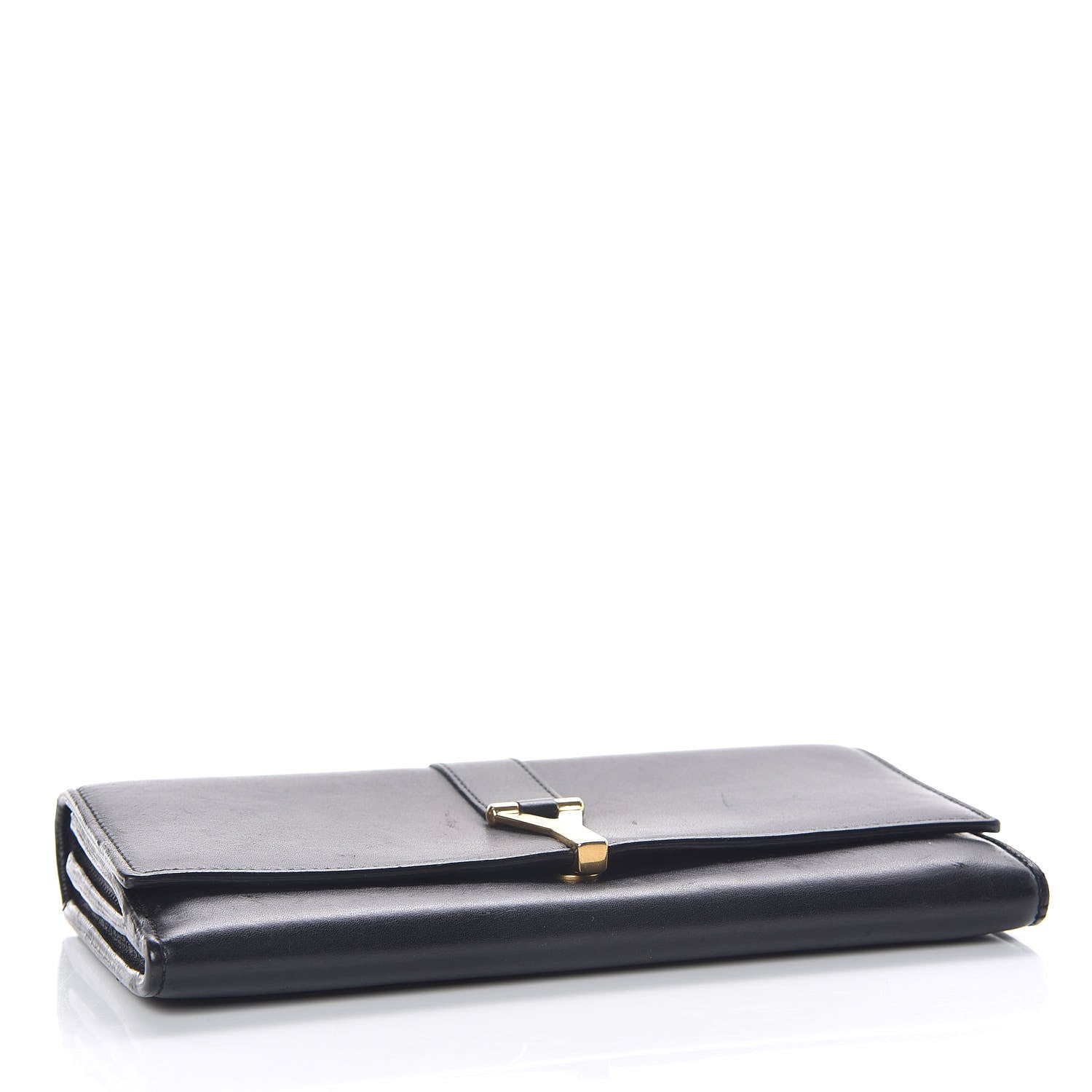 Saint Laurent Calfskin Classic Y Ligne Clutch Black 4 of 13