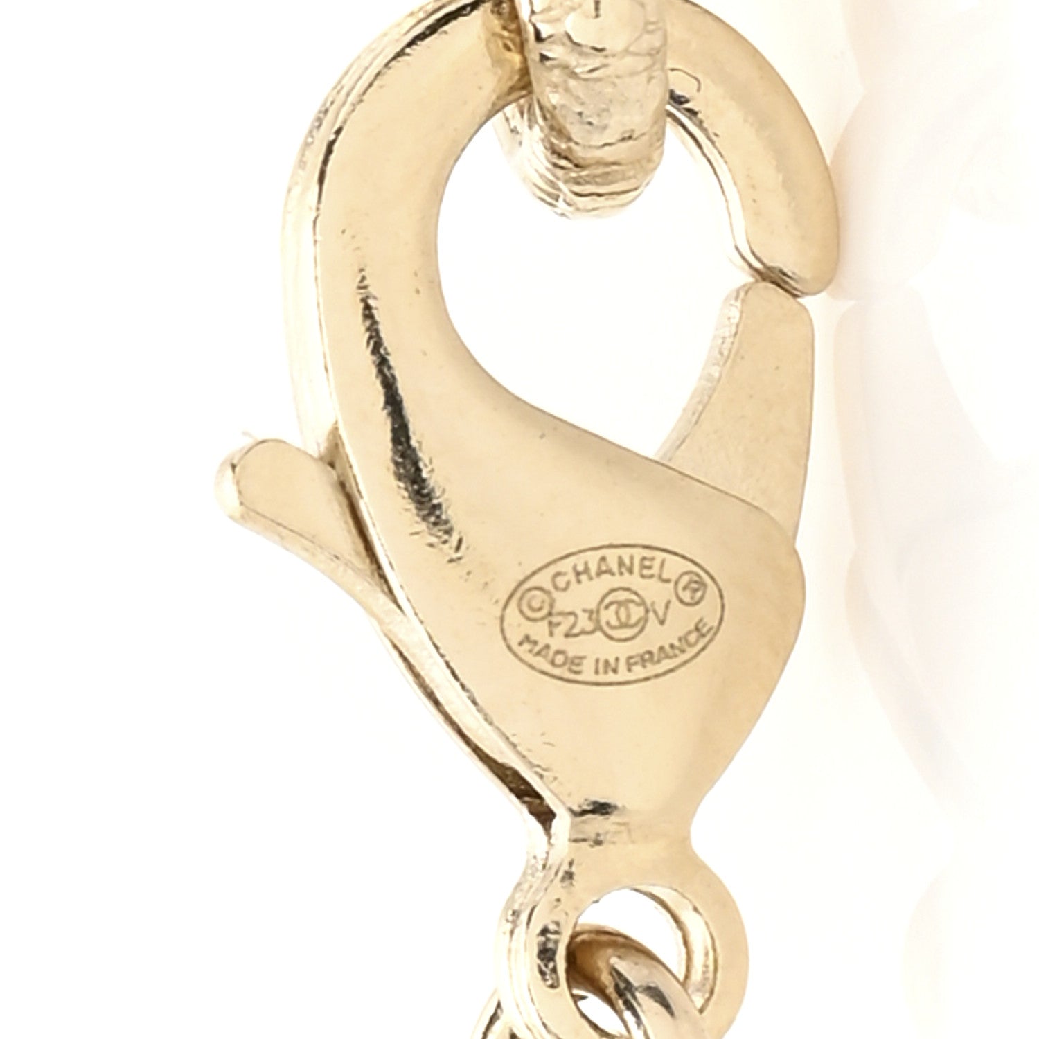 Chanel Pearl CC 100th Anniversary Necklace Light Gold 6 of 7