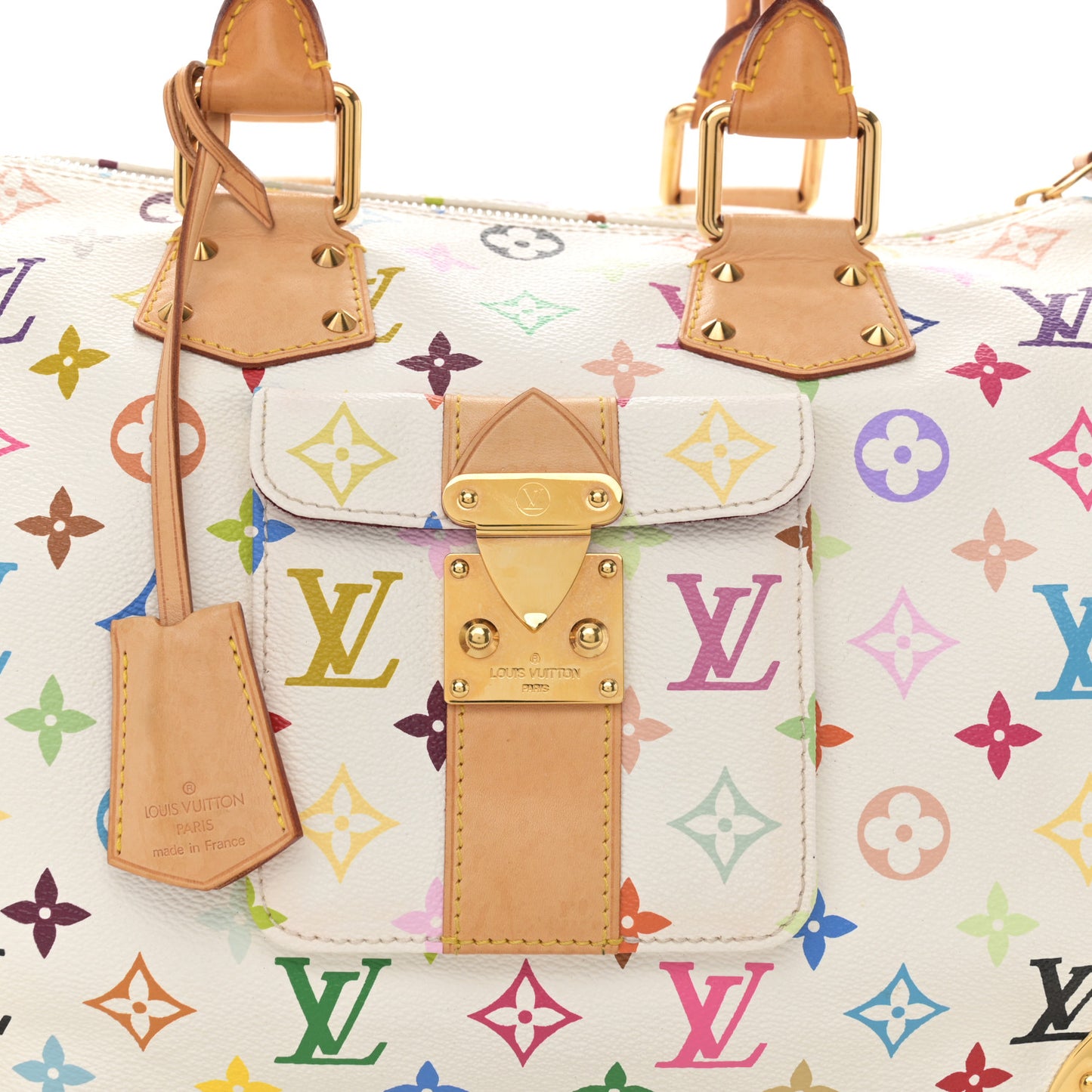 Monogram Multicolor Speedy 30 White