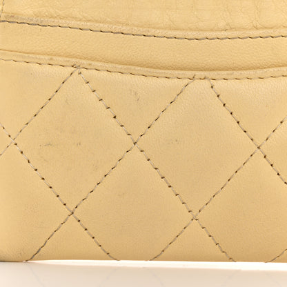 Chanel Lambskin Quilted Card Holder Yellow 9 of 14