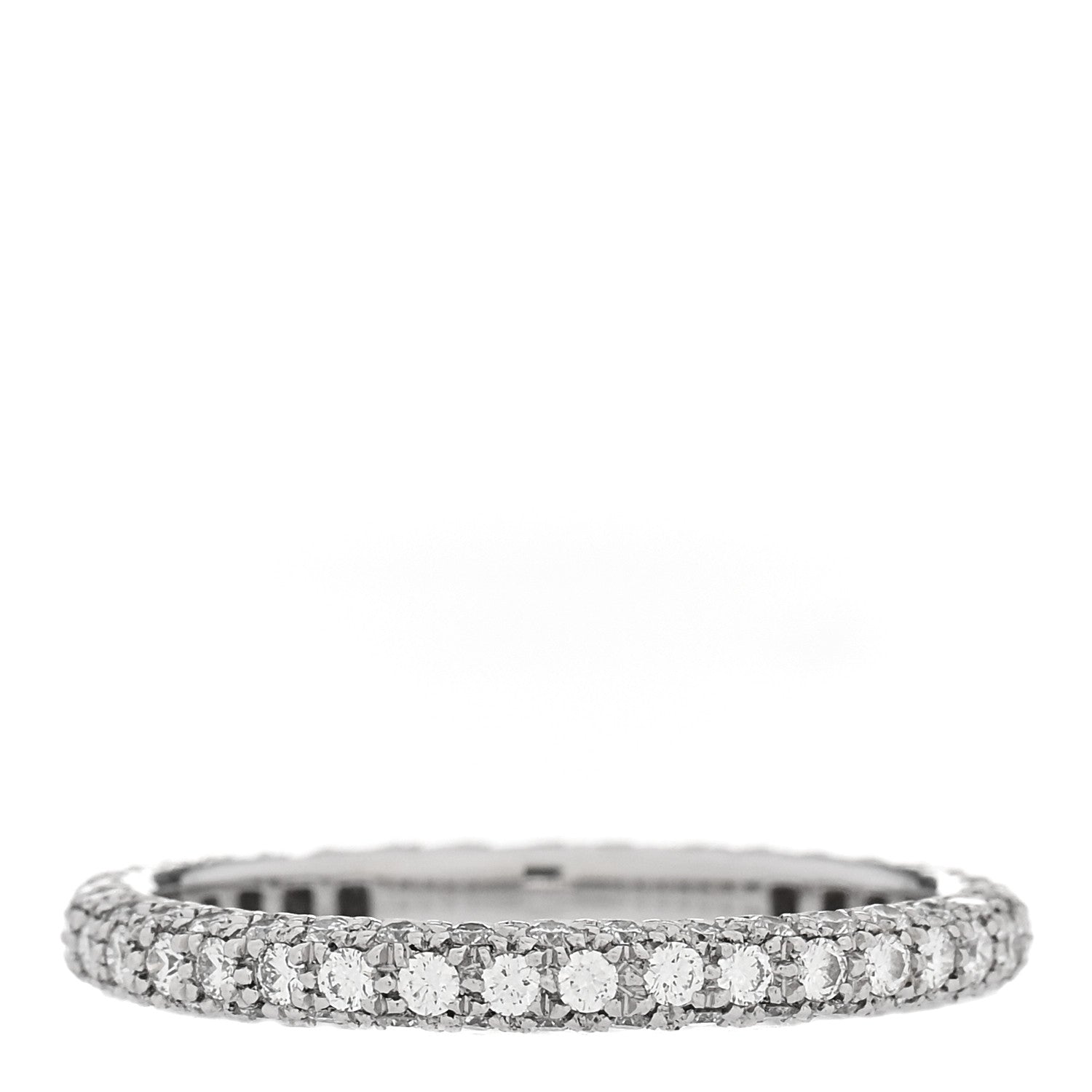 Tiffany Platinum Diamond Etoile Eternity Pave Band Ring 50 5.5 3 of 4