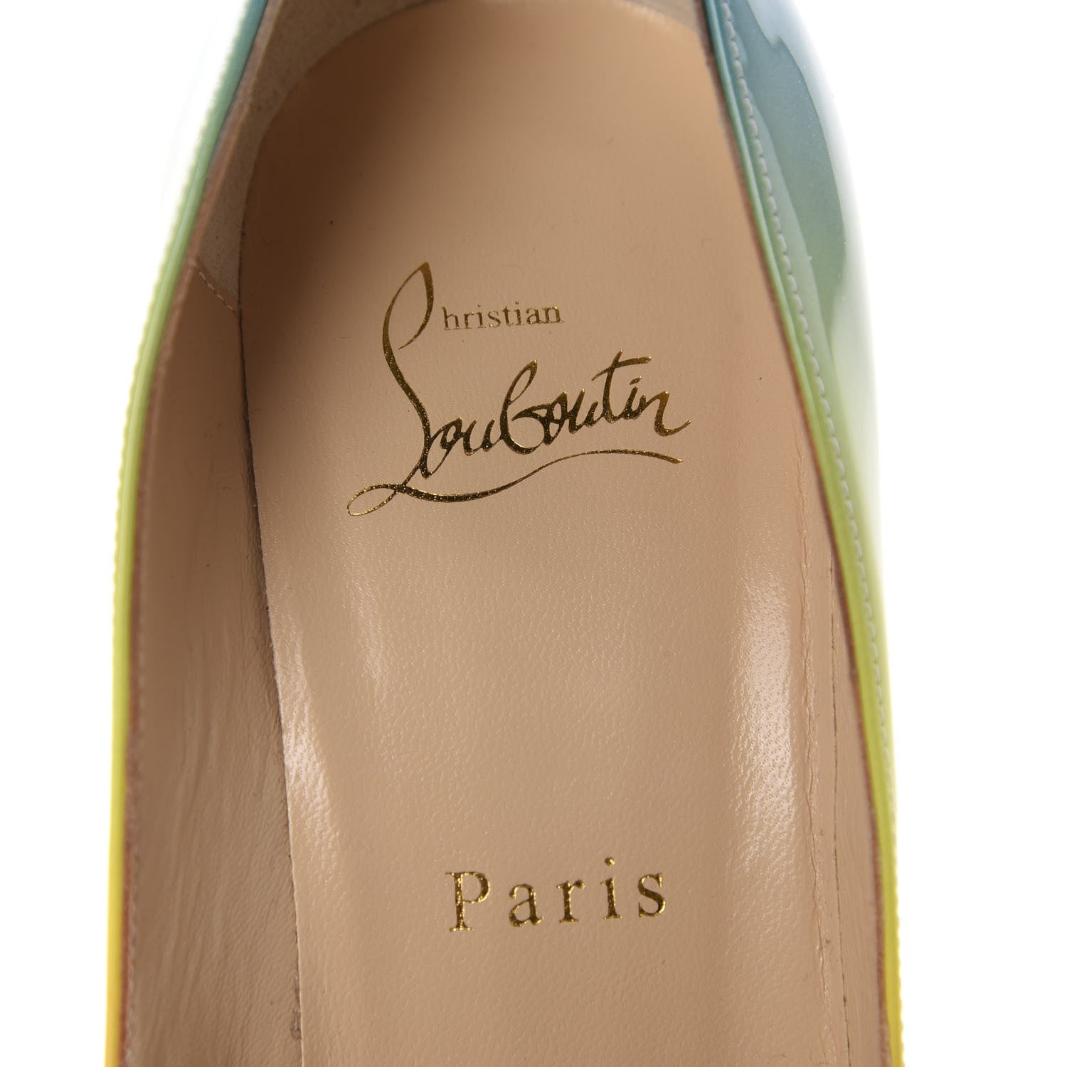 Christian Louboutin Patent Sunrise Pigalle Follies 100 Pumps 38.5 Multicolor 7 of 9