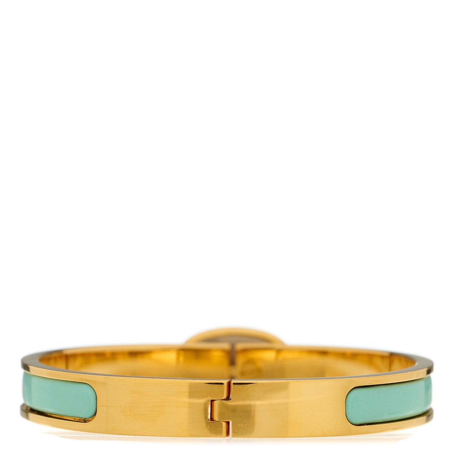 Hermes Enamel Mini Farandole Clic Chaine d'Ancre Bracelet PM Aqua 3 of 5