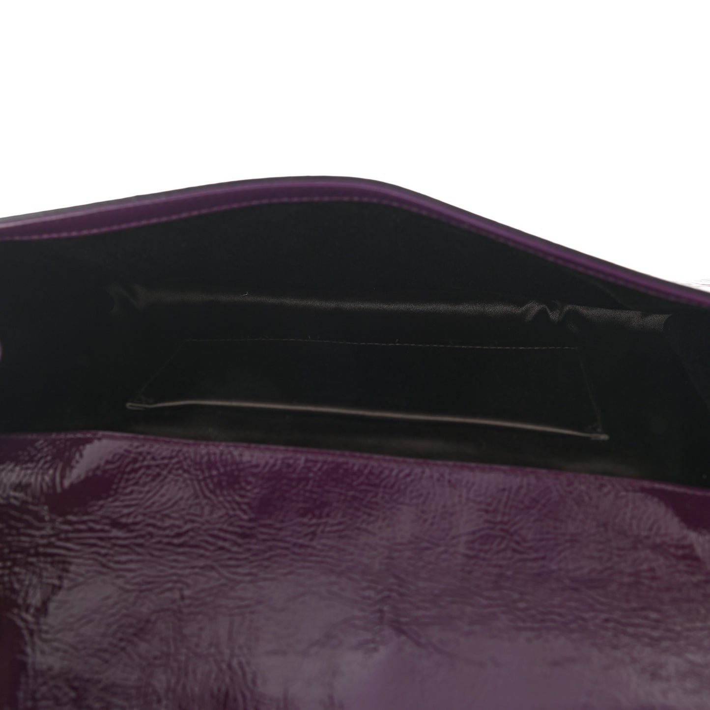 Textured Patent Monogram Large Belle De Jour Clutch Purple