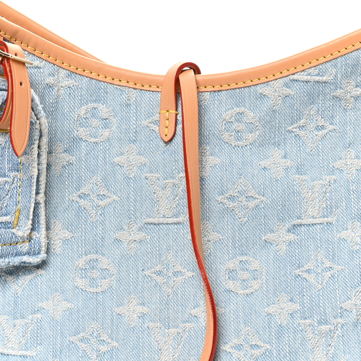 Monogram Denim CarryAll PM Sky Blue