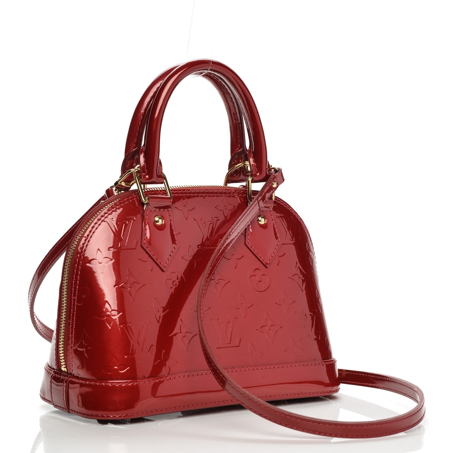 Louis Vuitton Vernis Alma BB Pomme D'amour 3 of 7