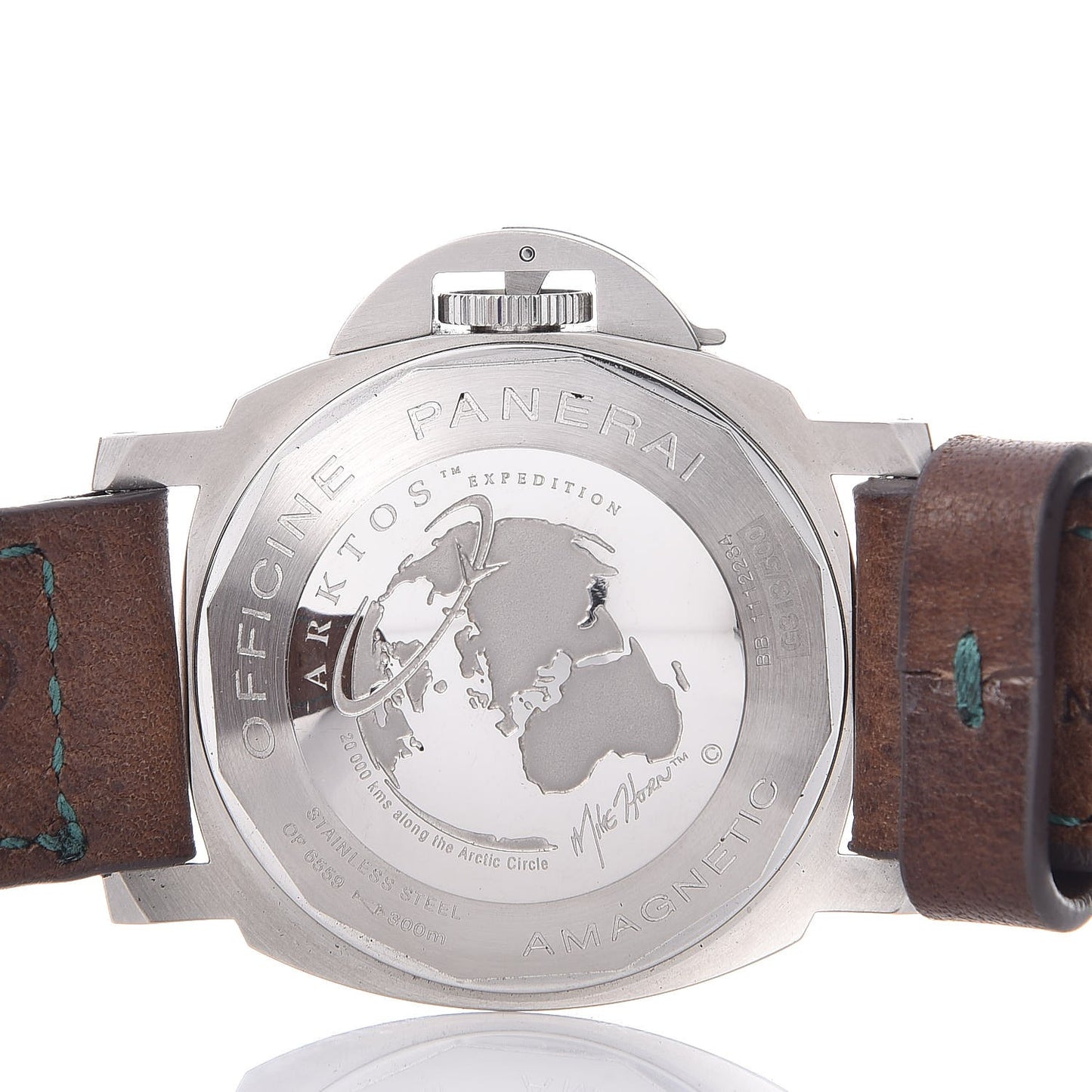 Stainless Steel Calfskin 44mm Luminor Arktos Special Edition Automatic Watch Black PAM00092