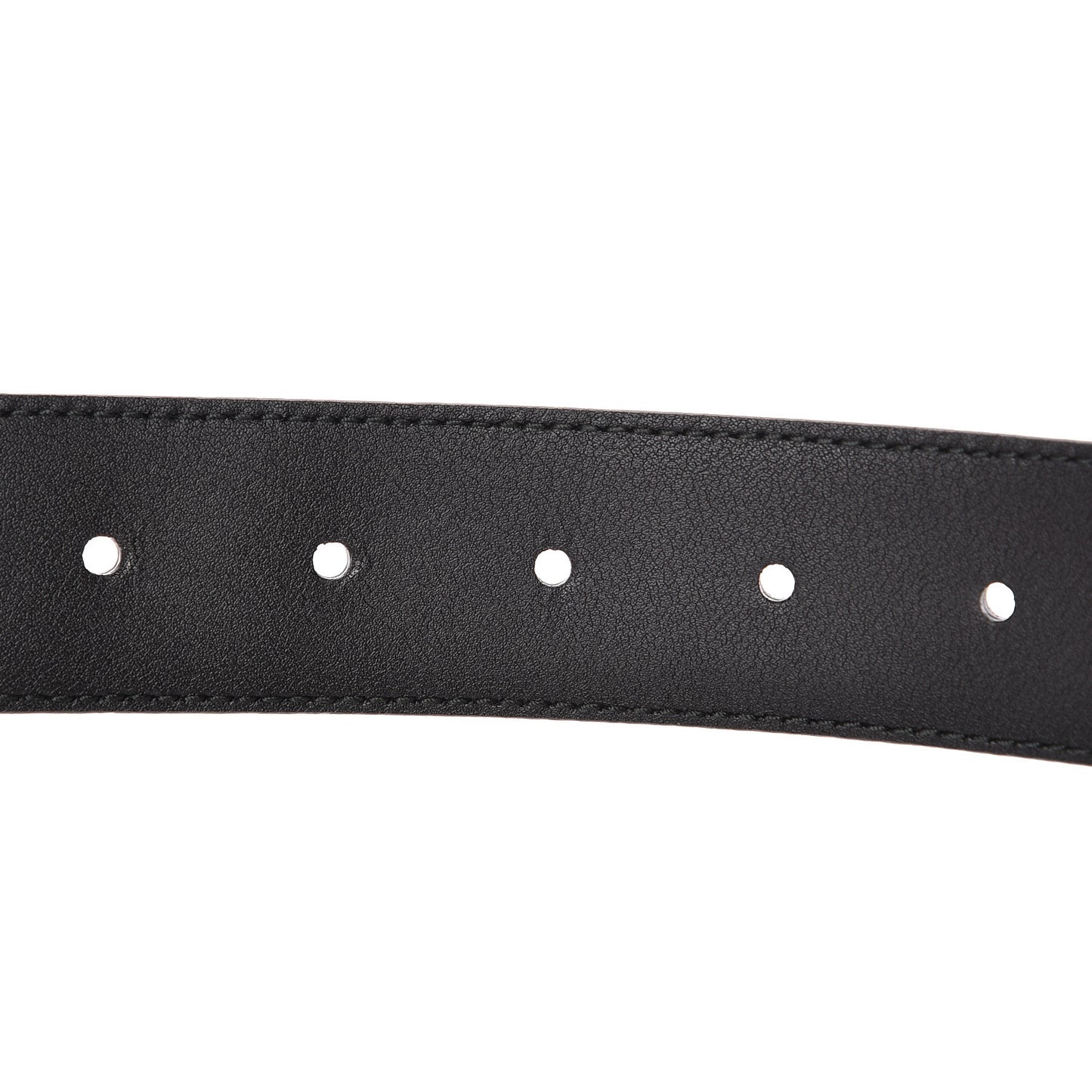 Textured Dollar Calfskin Bees And Stars Print Mens 35mm Belt 95 38 Black Gold