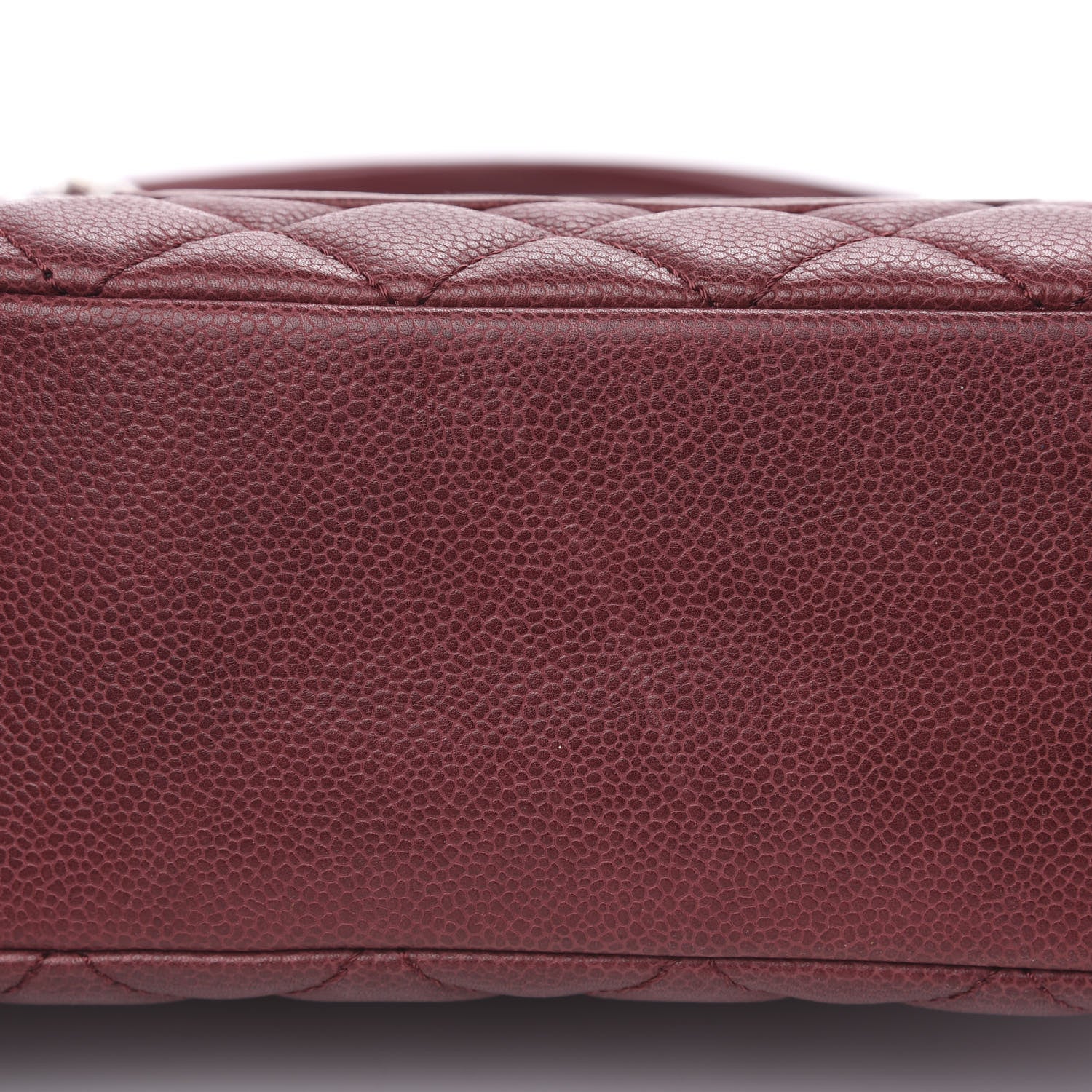 Chanel Caviar Quilted Petit Shopping Tote PST Burgundy 9 of 12